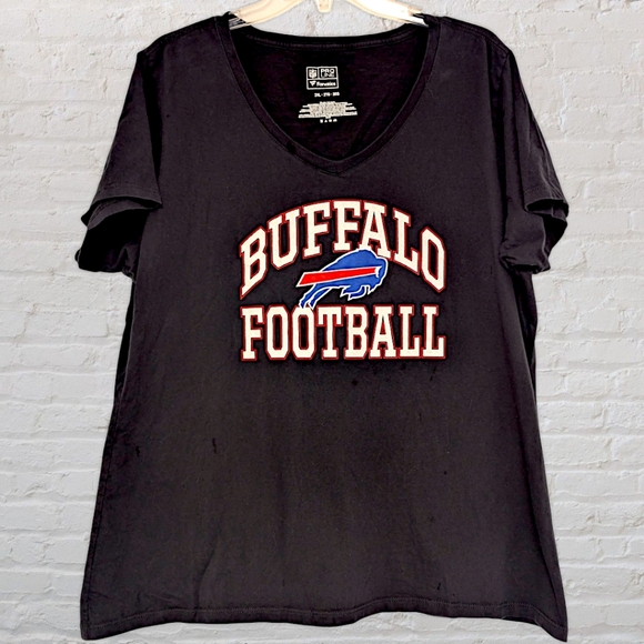 Buffalo Bills Fanatics women's t-shirt black XXL - Picture 1 of 3